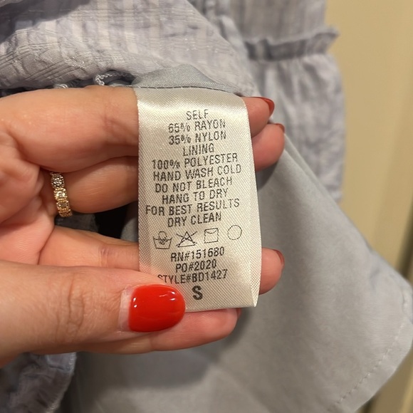 Storia Icy Blue Ruffled Layered Dress - Picture 6 of 8